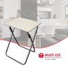 Home Basics Home Basics Metallic Multi-Purpose Foldable Table, Gold ZOR96319